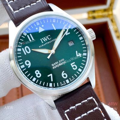 High Quality Copy IWC Big Pilots Mark XVII Watches Green Dial